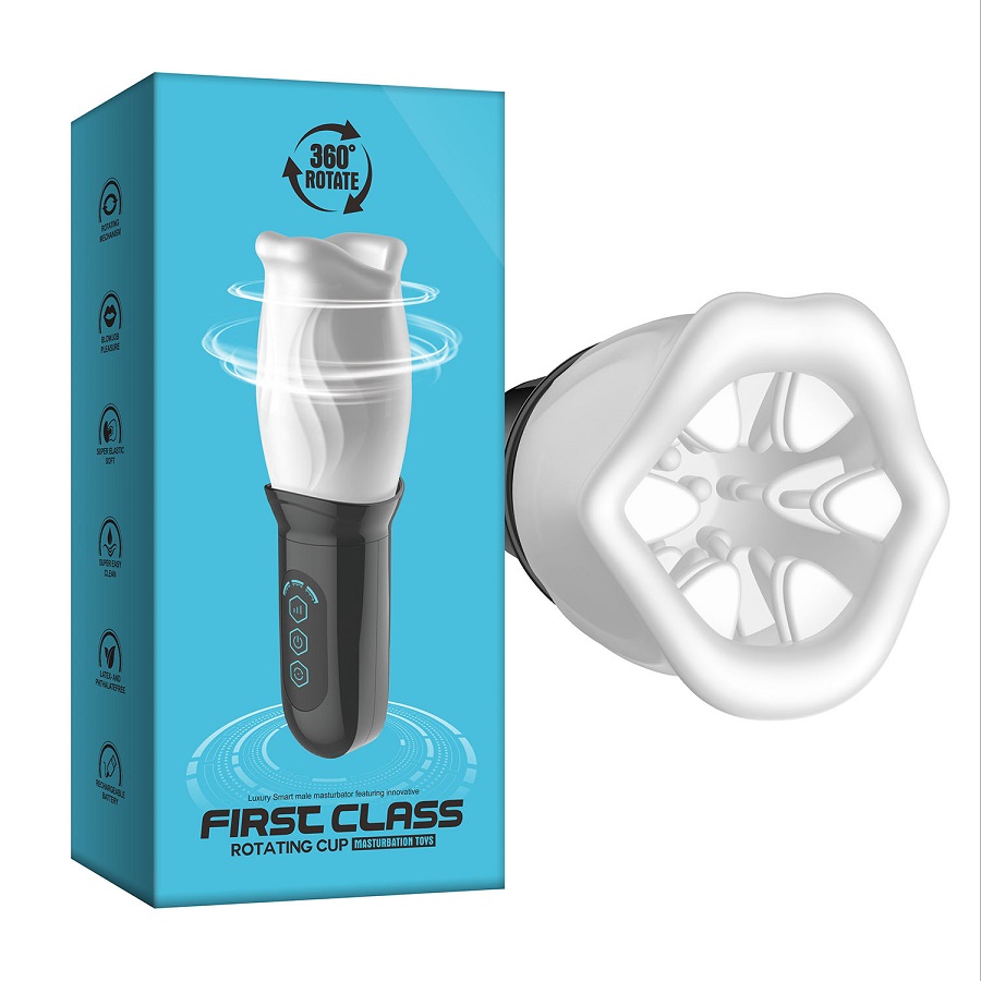 12 Kinds of rotating
Rechargeable Lithium Polymer Battery
B... Secwell - First Class Rotating Masturbator - Black photo-10