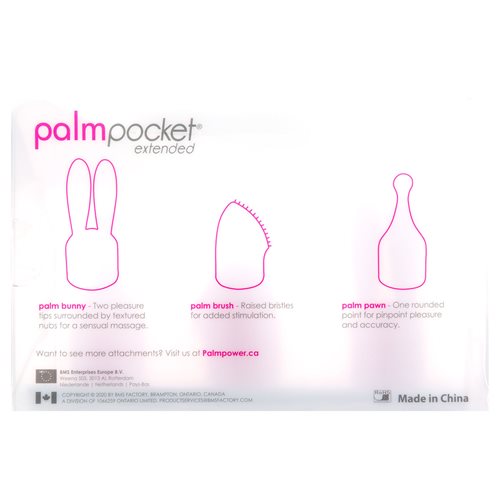 Palmpower - PalmPocket 3 Silicone Massage Heads - Pink photo