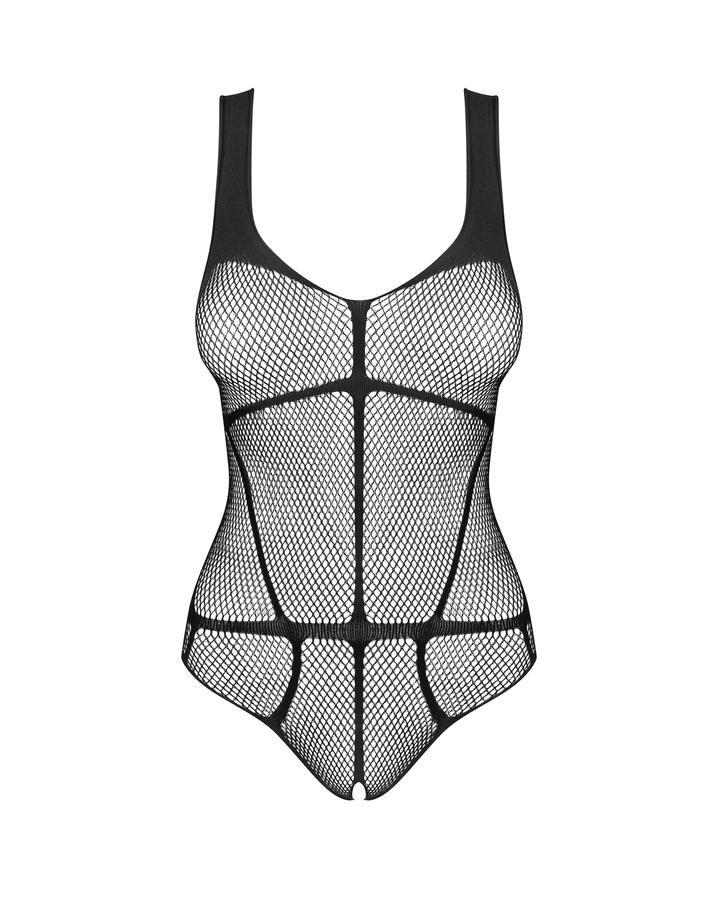 Would you like to create a spicy atmosphere for the next ren... Obsessive - B336 Crotchless Teddy - Black - S/M/L photo-5