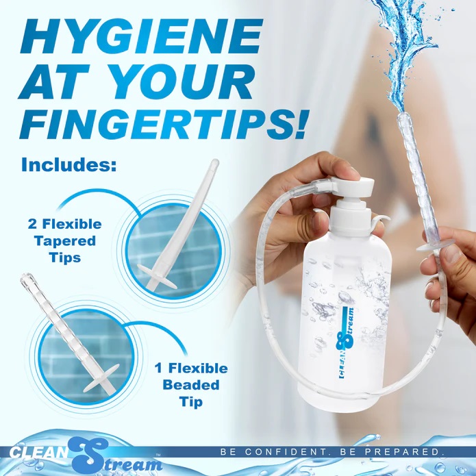 Introducing compact, travel-friendly enema kit! This lightwe... Cleanstream - XL Enema Bottle w 3 Attachments photo-3