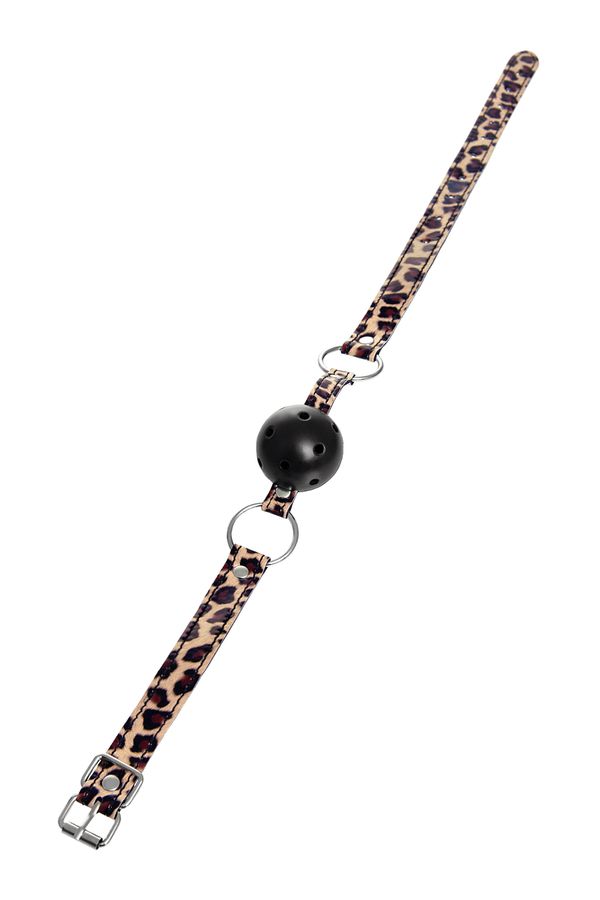 The best remedy for chatter in bed is a stylish and daring g... Anonymo - Ball Gag - Black photo-5