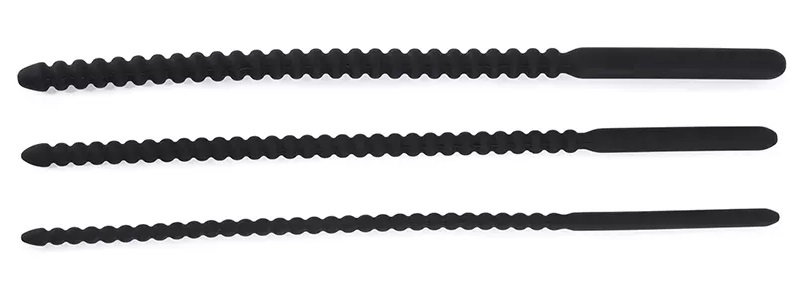 Ribbed urethral plug for additional stimulation
Easy to cle... MT - Threaded Urethral Plug M - Black photo-8