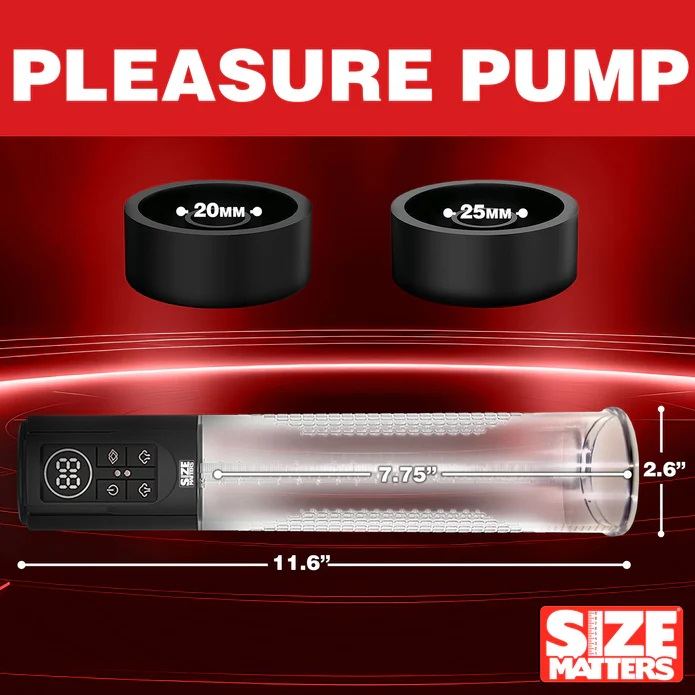 Give yourself a boost with this sucking penis pump! The clea... Size Matters - Sucking Penis Pump - Black photo-9