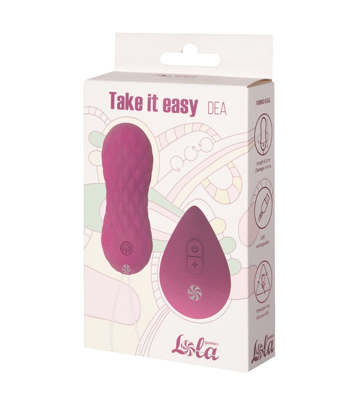 Dea vibrating balls have 10 vibrating rotation modes. The sp... Lola Games - Take It Easy Dea Rotating Vibro Egg - Pink photo-5