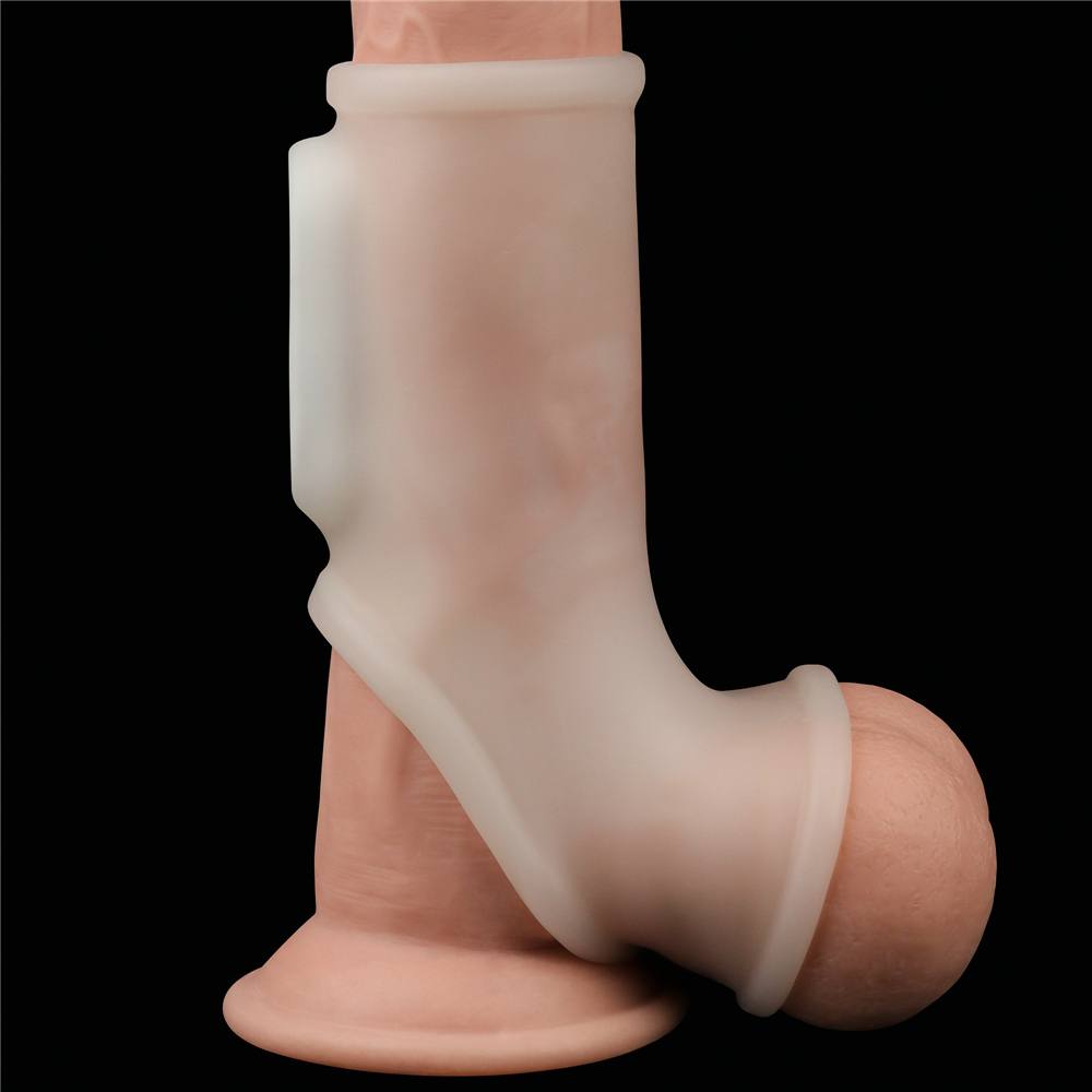 Knights Ring is a great choice for individuals and partners ... Lovetoy - Knights Silk Vibro Scrotum Ring - White photo-4