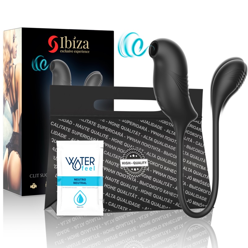 Your next solo adventure will be as sweet as cotton candy wi... Ibiza - Clit Sucker Stimulator - Black photo-6