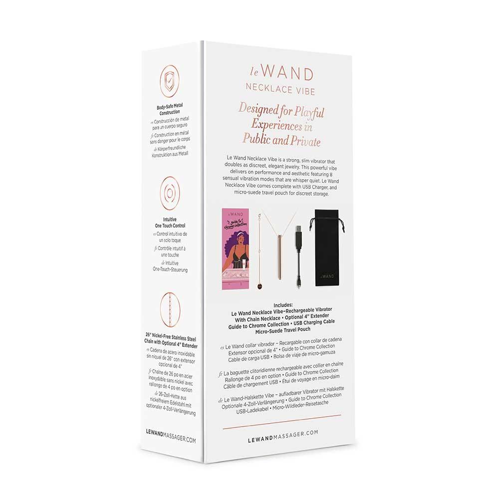 Make a sex-positive fashion statement and relish orgasms on ... Le Wand - Vibro Necklace - Rose Gold photo-9