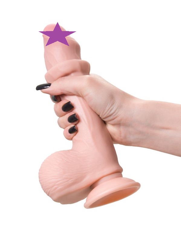 The only thing you can think of this handsome is "Oh, m... My Babe - My Sweety Sliding Skin Dildo - Flesh photo-2