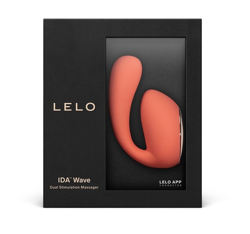 IDA Wave is an app-connected dual vibrator powered by two se... Lelo - Ida Wave APP Dual Vibrator - Coral Red photo-10