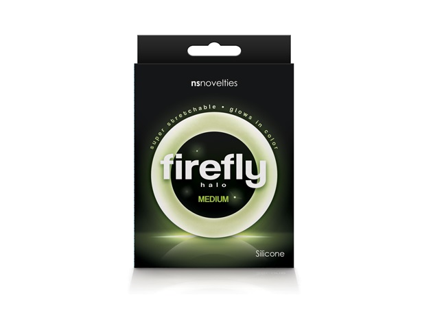 Firefly Halos are glow-in-the-dark cock rings made of soft a... NS Novelties - Firefly Halo Glow Ring M - Clear photo-2