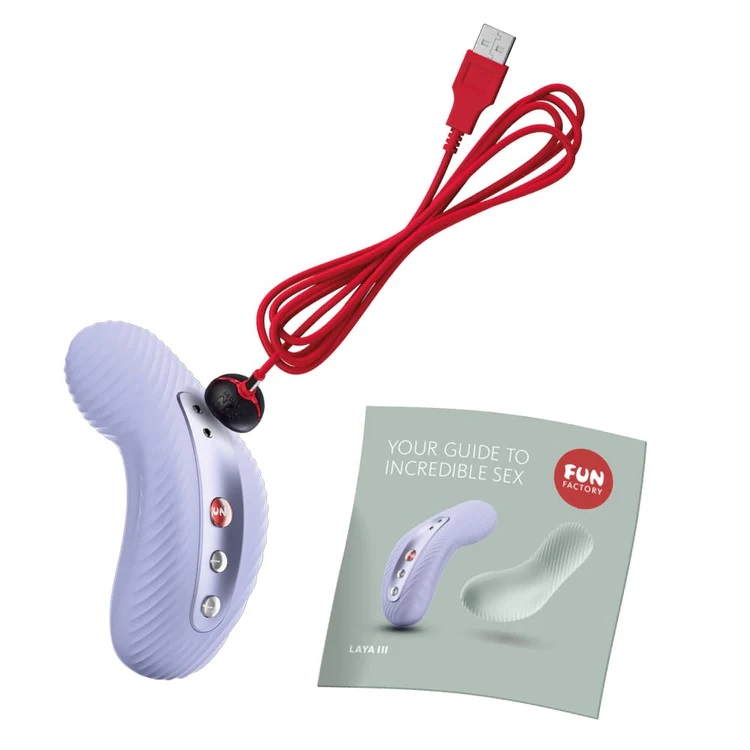 LAYA III was made to lay on the body hence the name with a g... Fun Factory - Laya III Massager - Soft Violet photo-12