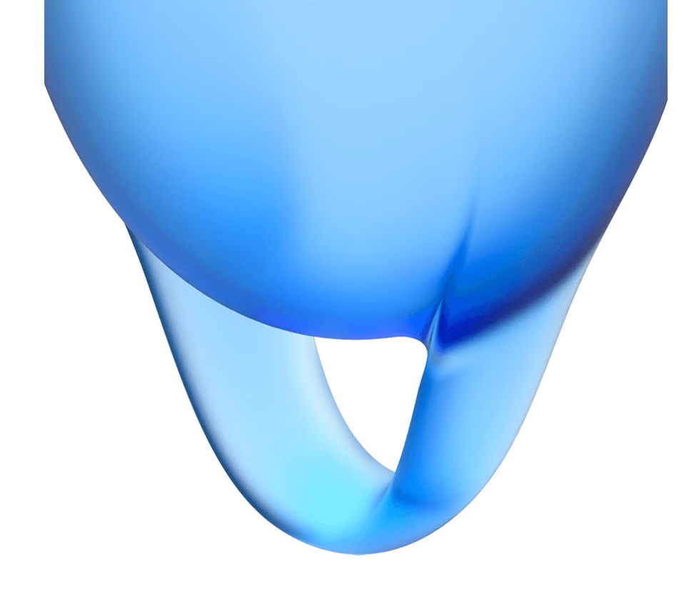 Featuring a playful forest design, these hygienic, medical g... Satisfyer - Feel Confident Menstrual Cup - Dark Blue photo-6