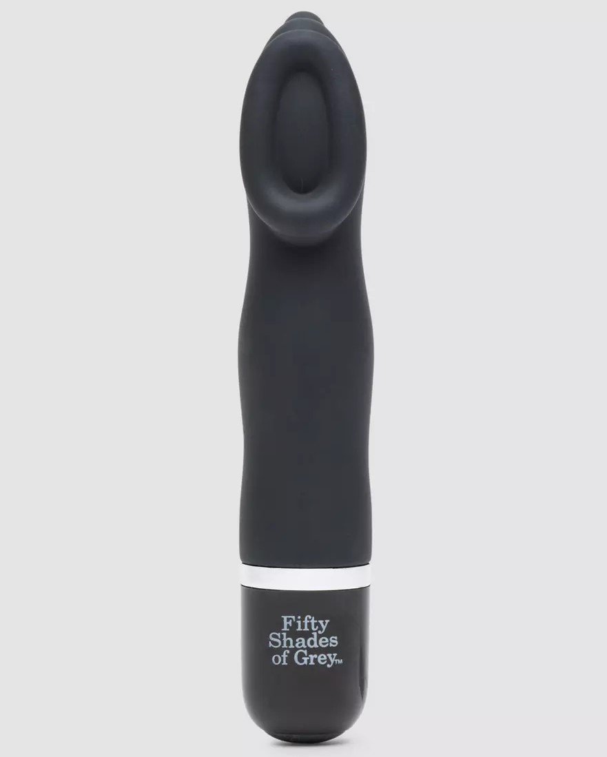 Made from sleek silicone and with 10 powerful modes of vibra... Fifty Shades of Grey - Sweet Touch Mini Clitoral Vibrator - Black photo-4