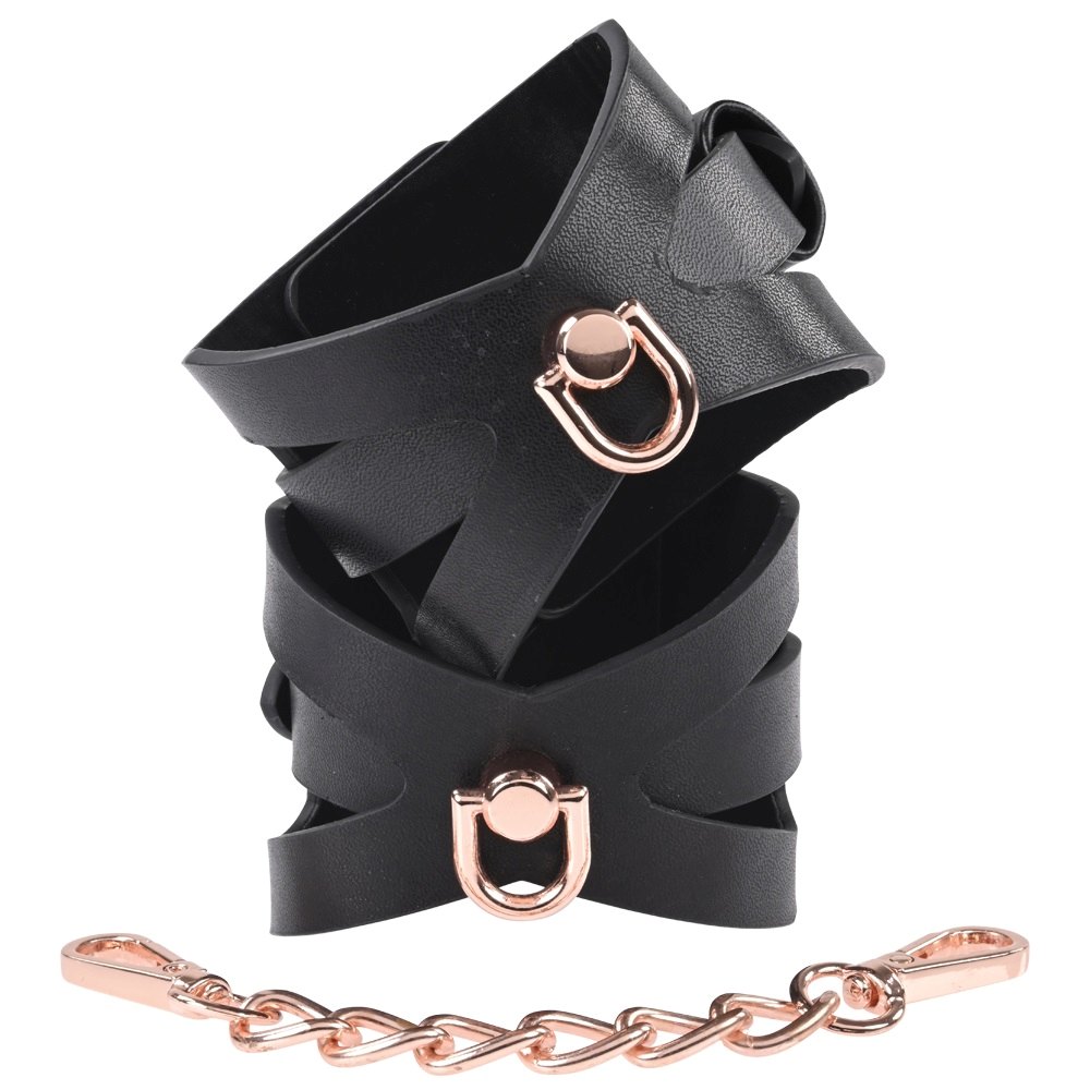Show your them you always get what you want with restraints ... Sex&Mischief - Brat Handcuffs - Black photo-3
