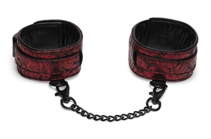In celebration of a decade of erotic discovery and fulfillme... Fifty Shades of Grey - Sweet Anticipation Ankle Cuffs - Red photo-2