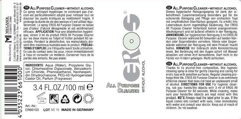 Do your sex toys have sensitive surfaces? This is no problem... Eros - All Purpose Cleaner - 100ml photo-4
