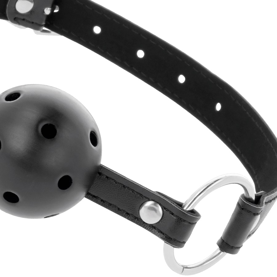 Do you like naughty games? Keep your lover silent with this ... Darkness - Breathable Ball Gag - Black photo-2