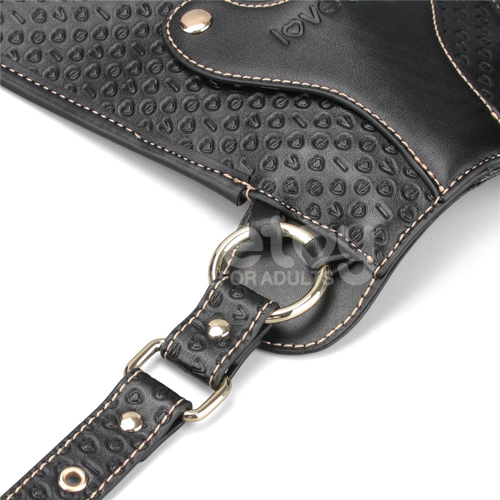 Embark on a journey of lavish sensuality with our Rebellion ... Lovetoy - Rebellion Reign Dildo Saddle - Black photo-8