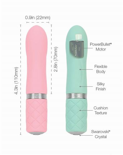 Pillow Talk - Flirty 子彈形震動器 - 粉紅色 照片