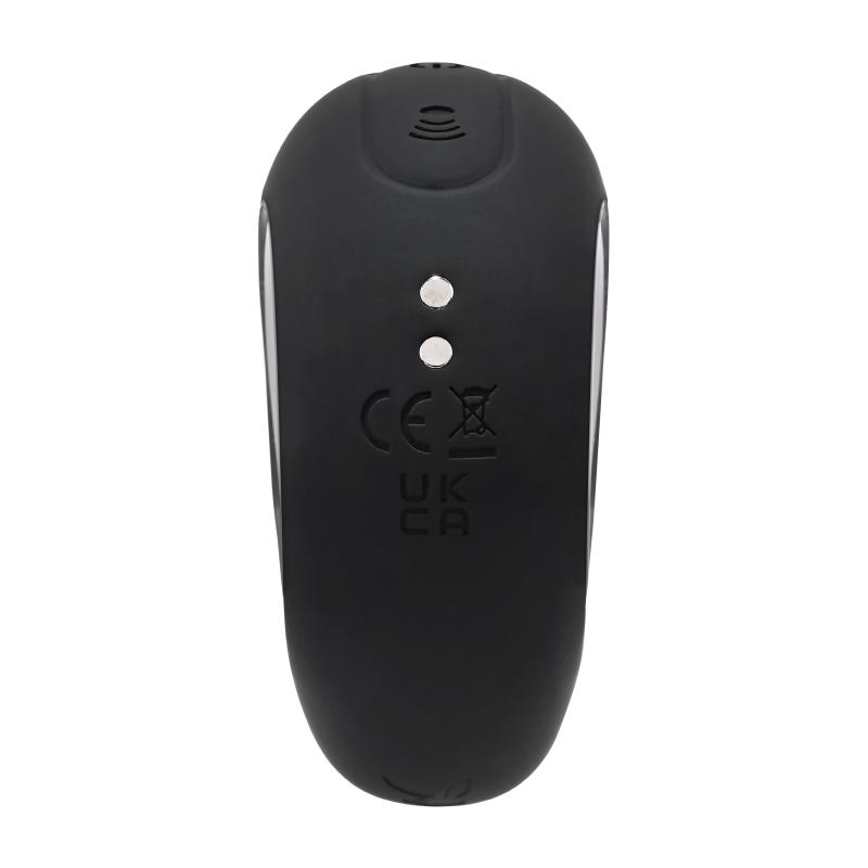 The circle is complete with Ring My Bell. This ring-shaped t... Playboy - Ring My Bell Vibrator - Black photo-8