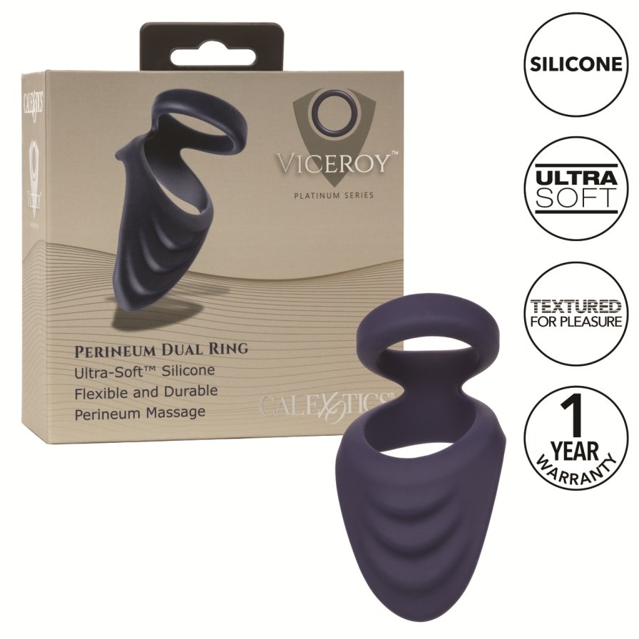 From bashful beginners to erotic experts, the Viceroy Perine... CEN - Viceroy Perineum Dual Ring - Blue photo-10