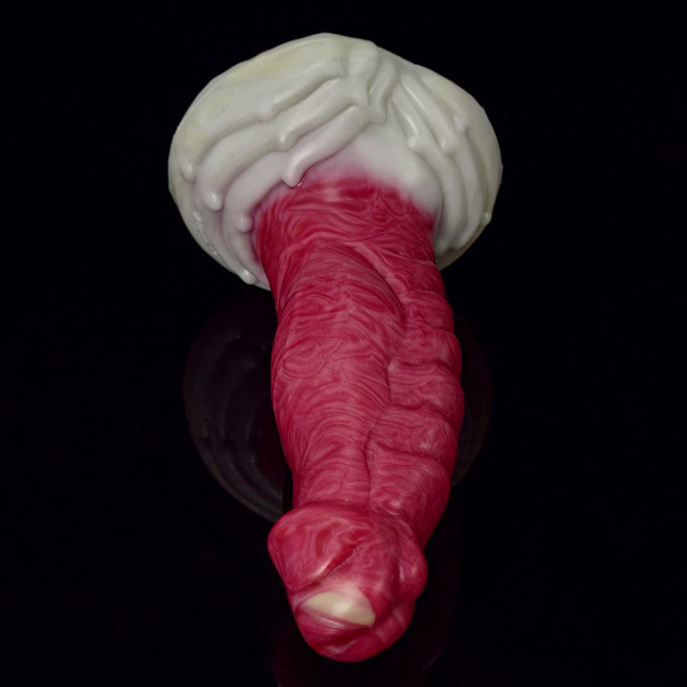 Realistic glans, extra thick dildo / butt plug. Soft and com... FAAK - Thick Glans Dildo - Hellfire photo-14