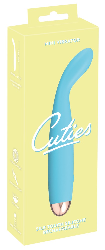 The small blue vibrator for hot pleasure!
This vibrator is s... Cuties - G-Spot Mini Vibrator - Blue photo-8