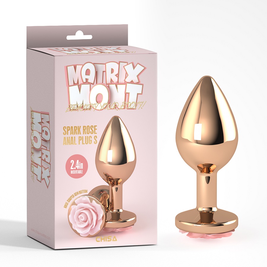 Metal plug for anal play and training
Tapered easy entry tip... Chisa - Spark Rose Metal Plug S - Pink photo-5
