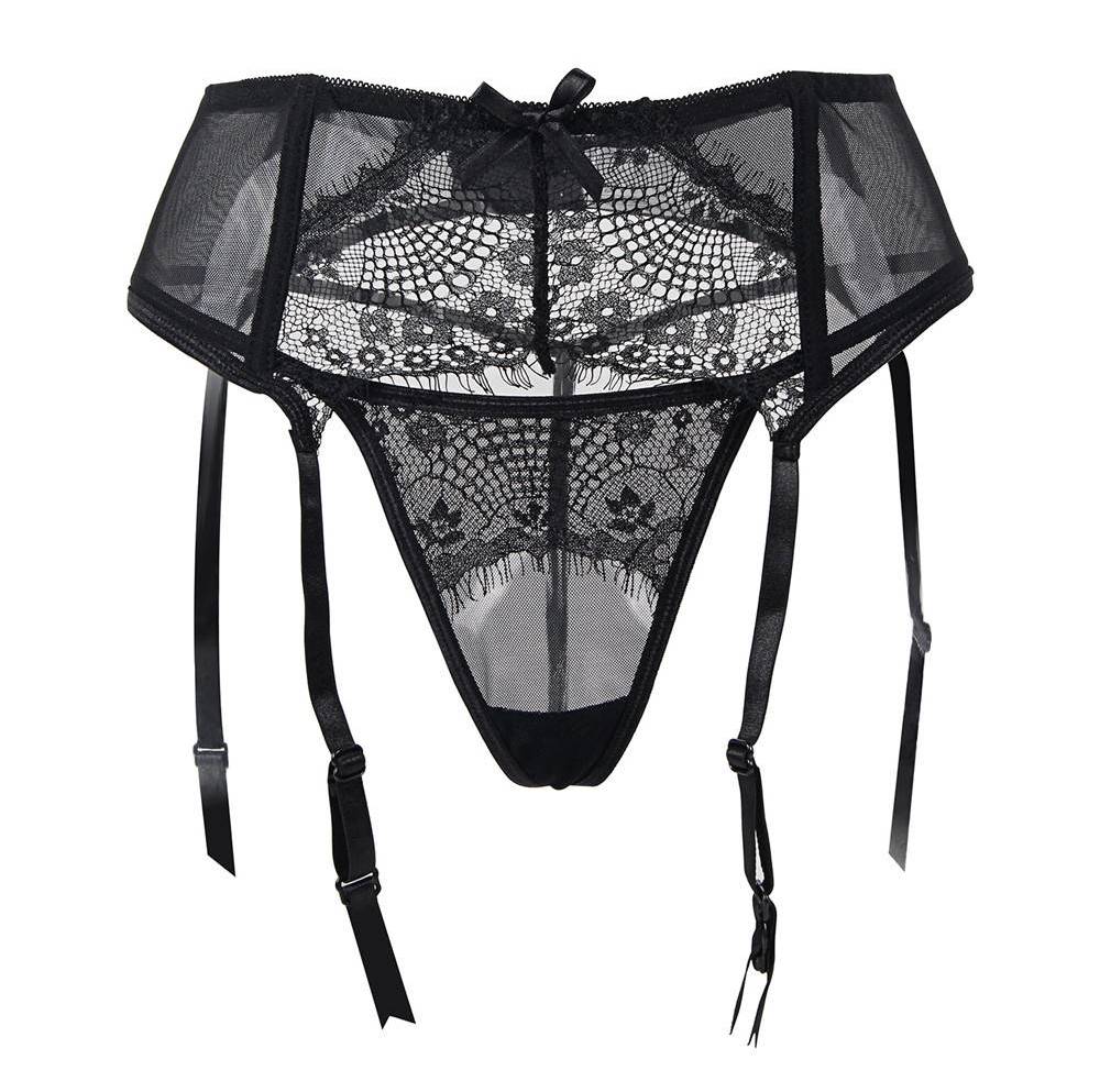 Sexy Transparent Lace Garter Panties
Material &n... Ohyeah - Lace Garter Belt w Panties - Black - XL photo-8