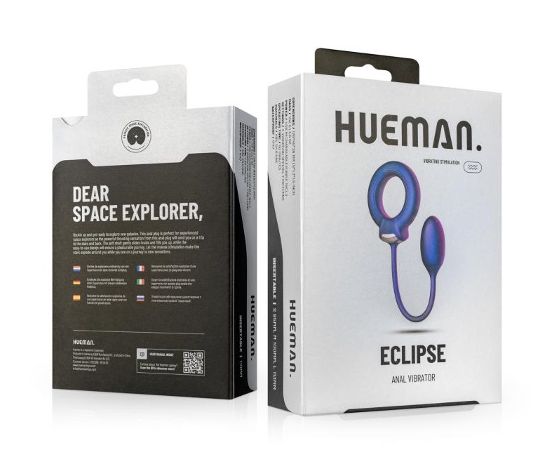 This toy is a must-have addition to your collection because ... Hueman - Cock Ring w Anal Ball - Purple photo-11
