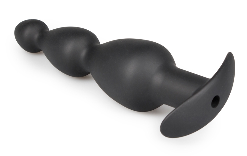 This black butt plug from the Sinner Gear collection is holl... Sinner Gear - Long Hollow Butt Plug - Black photo-3