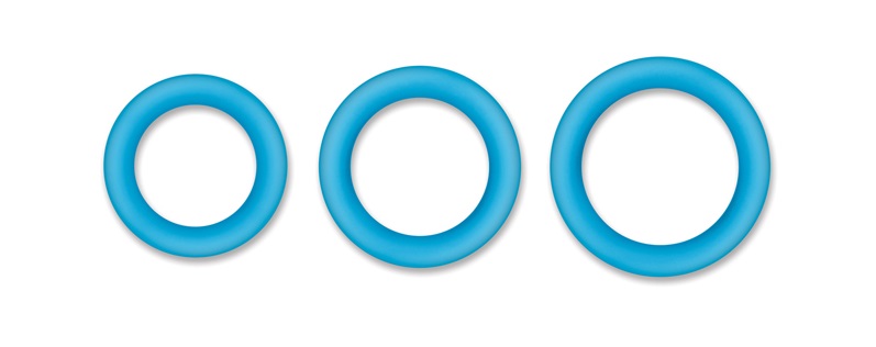 Firefly Halos are glow-in-the-dark cock rings made of soft a... NS Novelties - Firefly Halo Glow Ring S - Blue photo-4