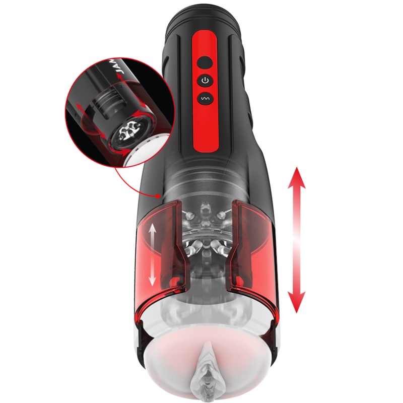 The CYCLONE automatic mouth-shaped masturbator fo... Jamyjob - Cyclone Thrusting Rotating Masturbator photo-5
