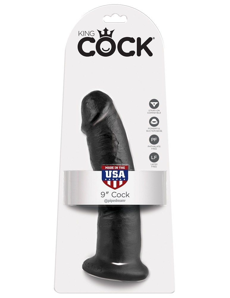 Do you want your first dildo to look and feel just like the ... King Cock - Cock 9″ - Black photo-7