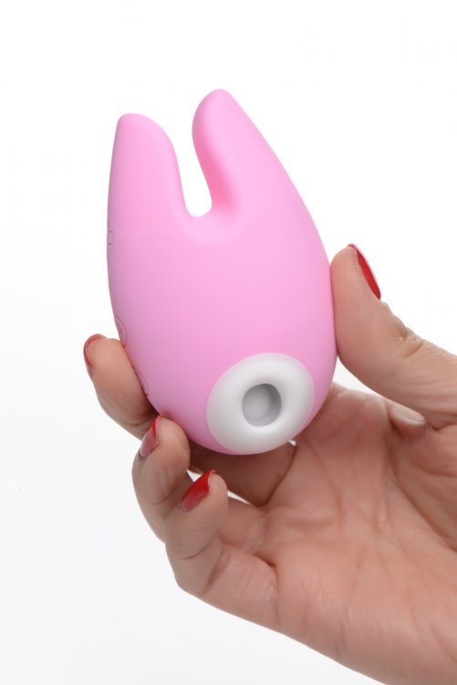 Meet your adorable new sucky bunny! This clit centric vibrat... Inmi - Sucky Bunny Clitoral Stimulator - Pink photo-3