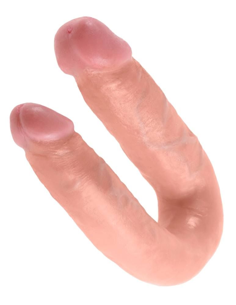 Do you want your first dildo to look and feel just like the ... King Cock - Cock U-Shape Double Trouble M - Flesh photo-4