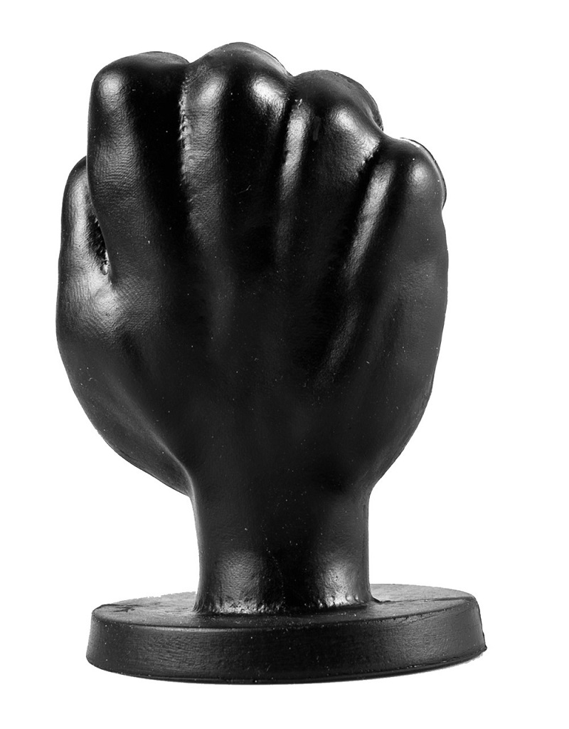 This new fist shape makes it possible to turn fisting into t... All Black - Fist Dildo S - Black photo-3