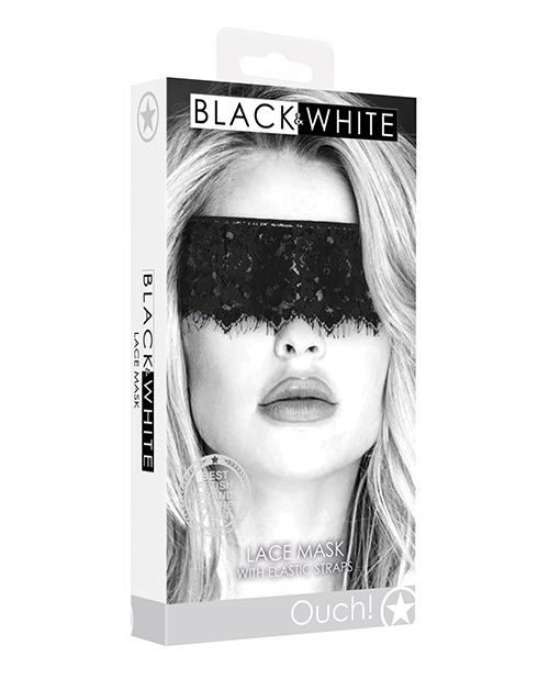 Is your sex life exciting enough? Add this lace eye mask by ... Ouch - Lace Mask - Black photo-4