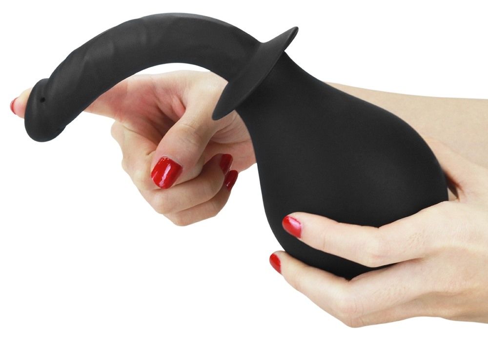 This effective anal douche is so easy to use with a soft, sq... Lovetoy - Bondage Fetish Deluxe Douche 23.8cm photo-3