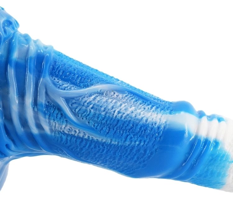 Huge horse dildo &n... FAAK - Horse Dildo - White/Blue photo-11