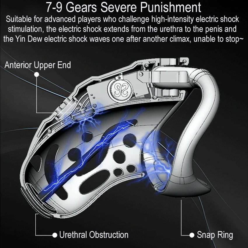 Experience triple electrostimulation with the Nautilus Estim... Sevanda - Nautilus E-stim Chastity Cage photo-7