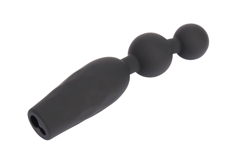 Phthalates Free, Waterproof, 10 Frequency Vibration, Unisex,... Chisa - Vibro Booty Beads - Black photo-4