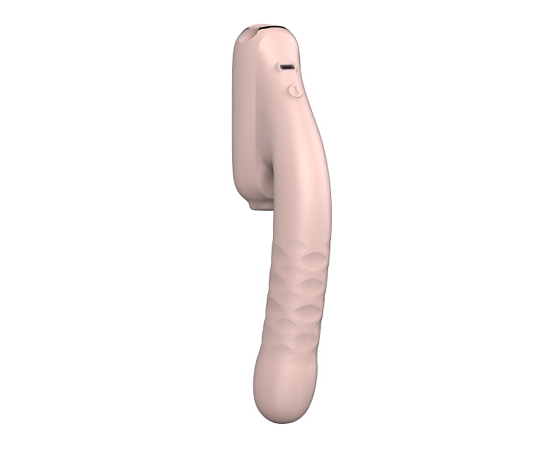 #7 Thrusting Vibrator with Suction adopts an advanced and si... Qingnan - Thrusting Vibrator w Suction #7 - Flesh Pink photo-8