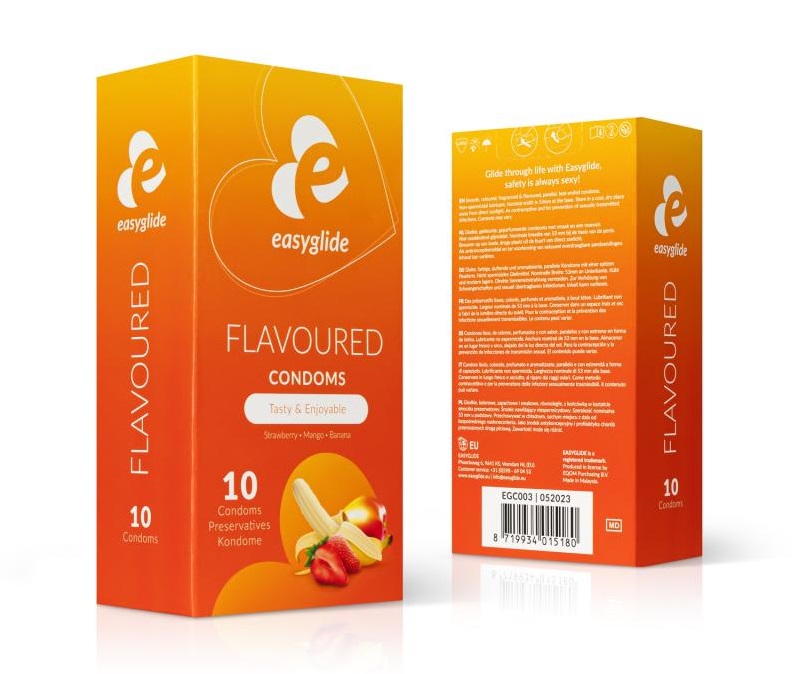 Experience natural sensations with EasyGlide condoms, the pe... EasyGlide - Flavored Condoms 10's Pack photo-3