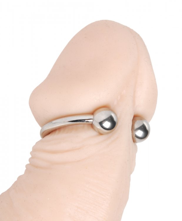 Designed to go around the head of the penis, this glans ring... Master Series - Pressure Point Beaded Glans Ring photo-3