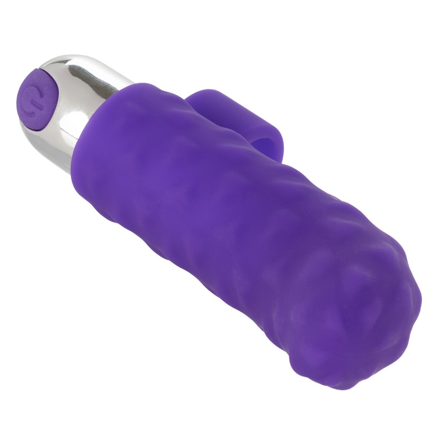 CEN - 羅紋挑逗手指震動器 - 紫色 CEN - 羅紋挑逗手指震動器 - 紫色 照片-5