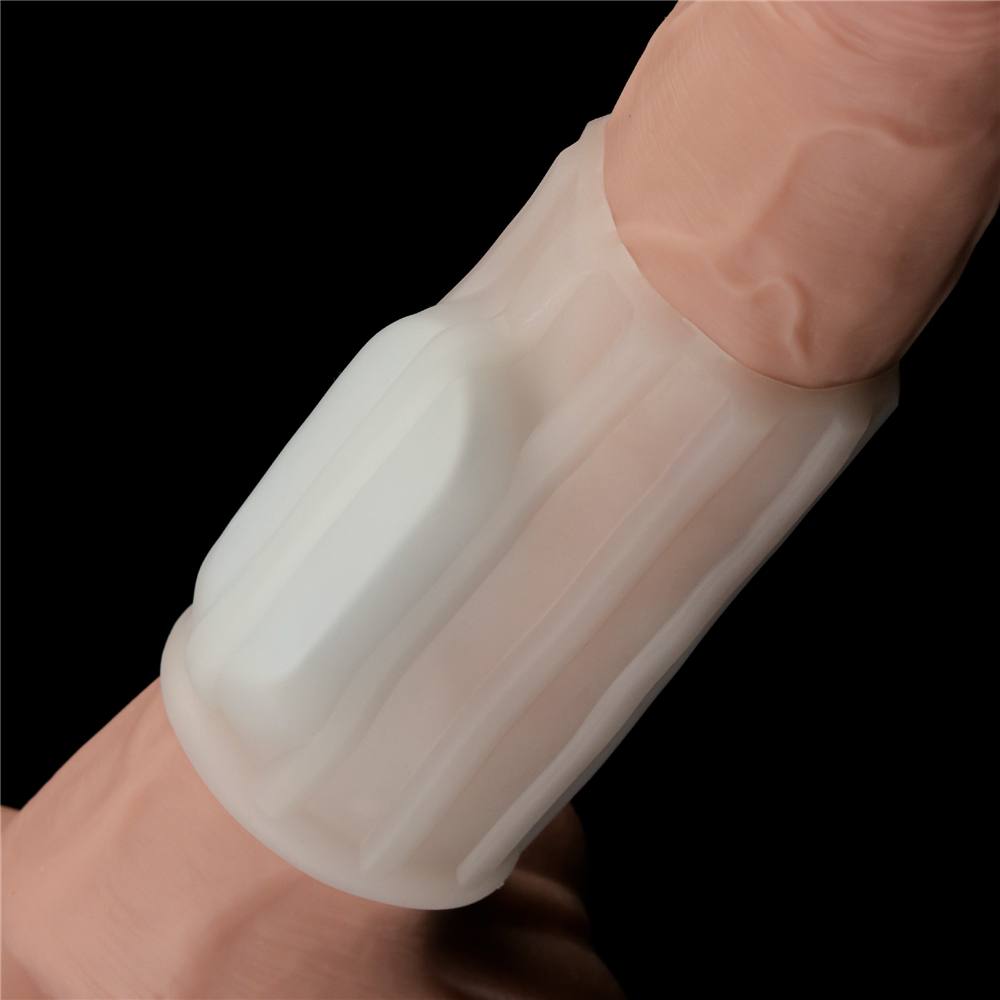 Knights Ring is a great choice for individuals and partners ... Lovetoy - Knights Ridge Vibro Ring - White photo-2