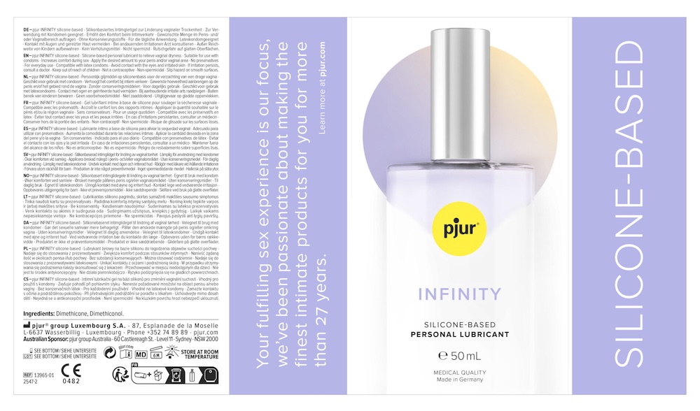 介绍
xpjur INFINITY 高级矽性润滑液 50ml 是专为讲究品质与品味的你而设的奢华选择。其无防腐剂的矽性... Pjur - Infinity Silicone-Based Glide - 50ml 照片-4