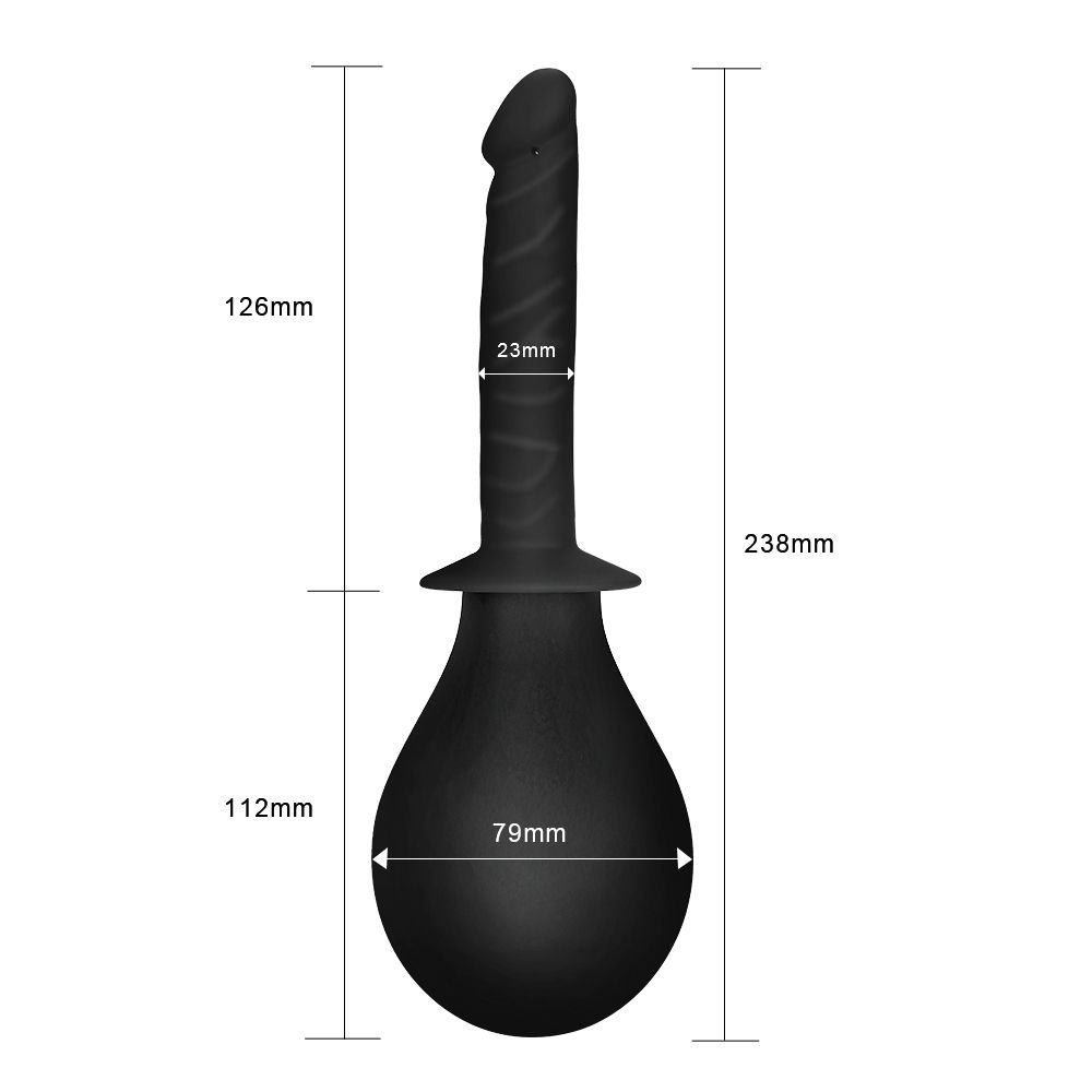 This effective anal douche is so easy to use with a soft, sq... Lovetoy - Bondage Fetish Deluxe Douche 23.8cm photo-7