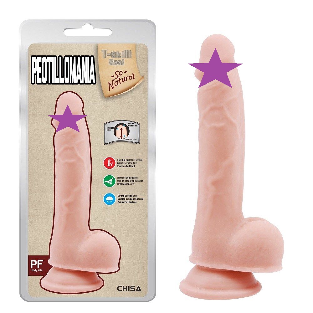 Anti-bacterial, Better-thanreal, Flexible Spine, Dual Densit... Chisa - Peotillomania Dildo - Flesh photo-2